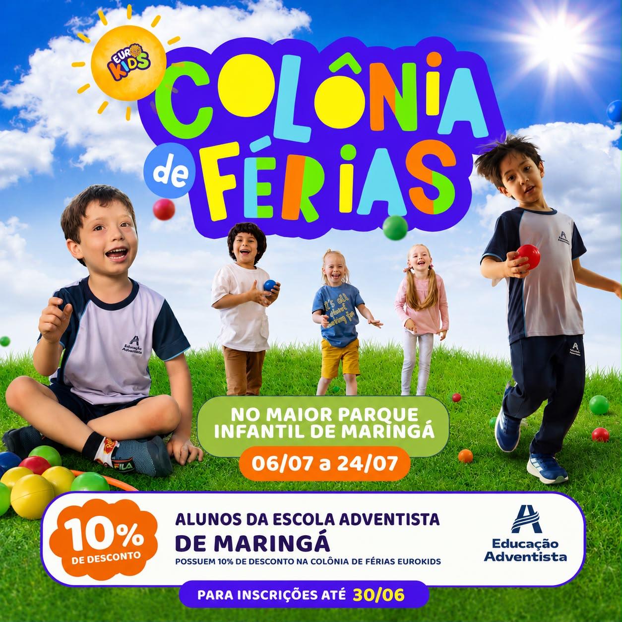 Colônia de Férias Eurokids - Maior Parque Infantil de Maringá